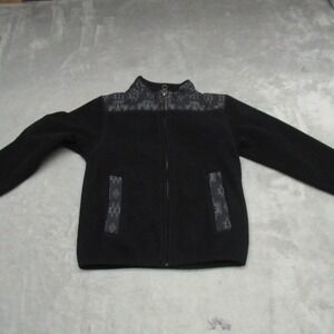 Pendleton Jacket Kids 2-3 Black Fleece Aztec Southwestern Full Zip Warm Layering